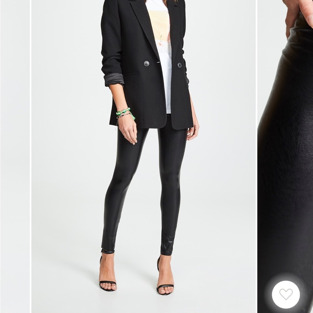 Commando Perfect Control Faux Leather Legging in Black